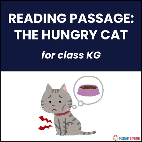 Class KG Reading Comprehension on The Hungry Cat | PlanetSpark