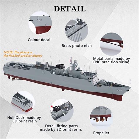 ARKMODEL 1/100 PLA Navy Type 056A KIT Ship Model Warship Unassembled ...