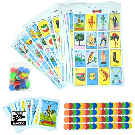 New To Town The Original Lotería Mexican Bingo Game Set - Complete with ...