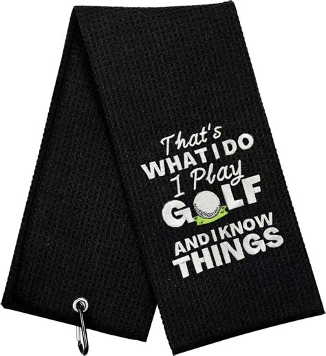 Amazon.com: botogift Golf Towels, Embroidered Funny Golf Towel - Golf ...