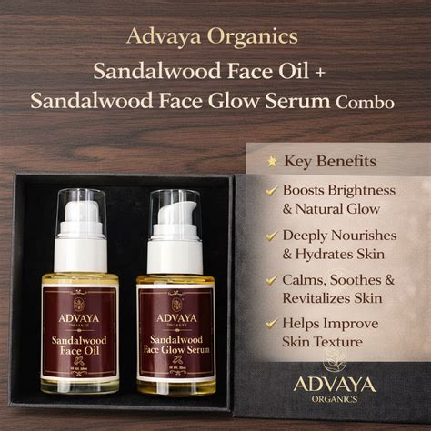Sandlewood Face Oil + Serum Day Night Combo – advayaorganics.com