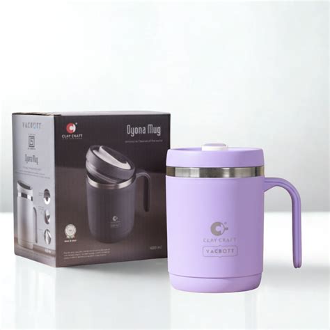 Vacbott Dyona Mug 400ml – PUF Insulated Double Walled | Leak-Proof Tra ...