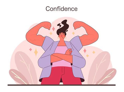 Power of Confidence illustration. Flat vector illustration 41171425 ...