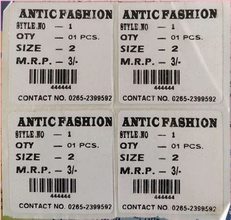 MRP Label How to Print Shirts 的图像结果