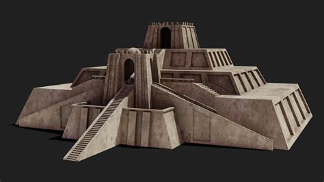 Ancient Architecturte-the Great Ziggurat 3D Model