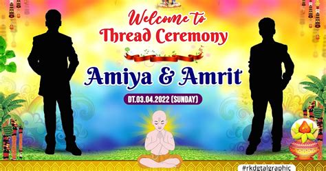 Best Thread Ceremony Flex Design PSD Template | Upanayanam Flex Banner ...