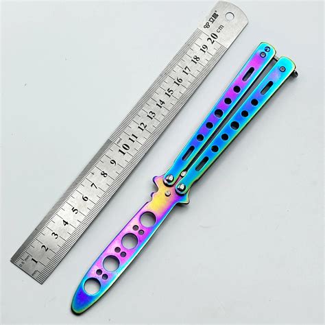 Portable Practice Butterfly Knife CSGO Balisong Trainer Stainless Steel ...