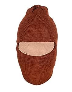 Krystle Unisex Woollen Reversible Balaclava/Monkey Cap (Free Size ...