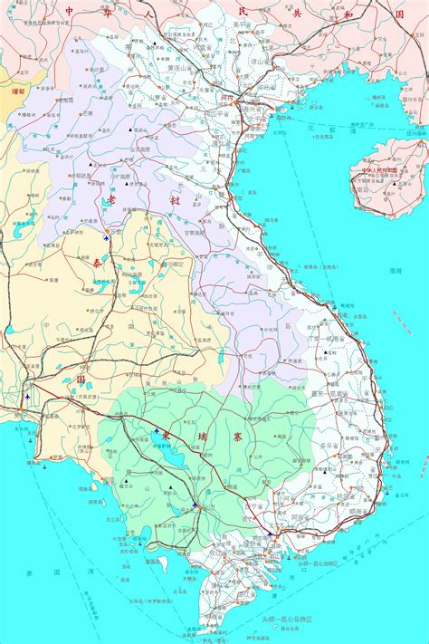 2019越南地图高清版,中国和越南地图,越南地图全图_大山谷图库