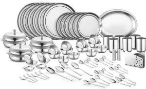 Venus Pack of 70 Steel Dinner Set Price in India - Buy Venus Pack of 70 ...