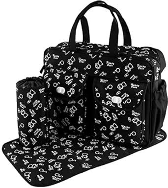 GPCT Baby Diaper Tote Stylish Nappy Messenger Insulated Bag 3 Piece Set ...