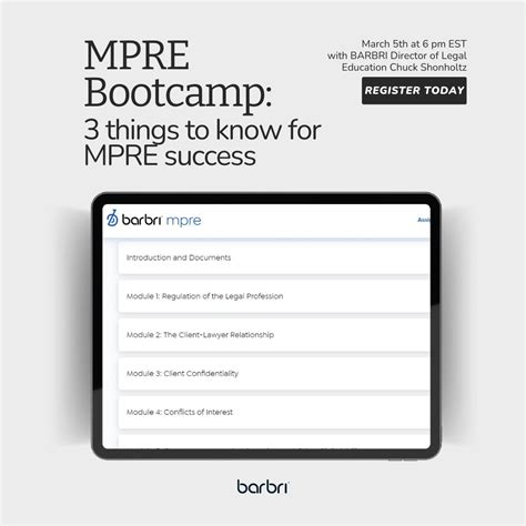 Enrolled in our MPRE Review? | BARBRI