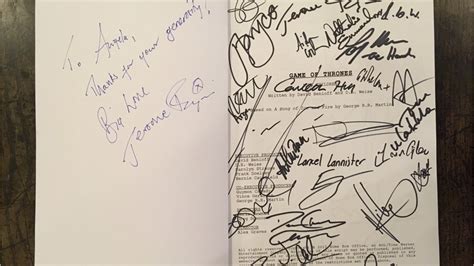 Signed ‘Game of Thrones’ script to be auctioned off in England, could ...