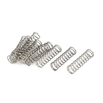uxcell Compression Spring,304 Stainless Steel,10mm OD,0.8mm Wire Size ...