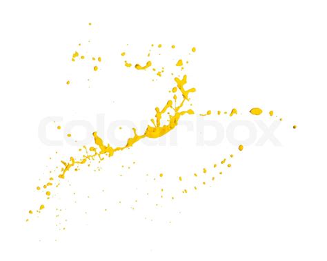 yellow paint splash | Stock image | Colourbox