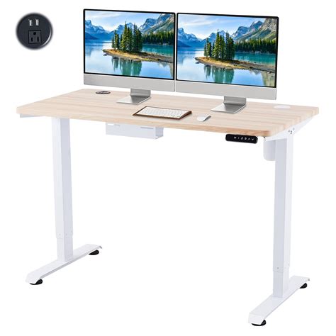 Co Z Height Adjustable Computer Desk 55x28 Inch Sitting Standing ...