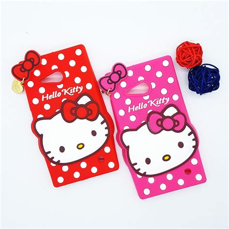 Cute Cases™ 4D Hello Kitty Design Ultra-Soft Gel Silicon Mobile Case ...