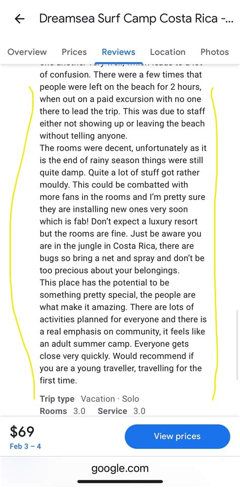 Has anyone looked at the reviews of this place #DreamSeaSurfCamp that ...