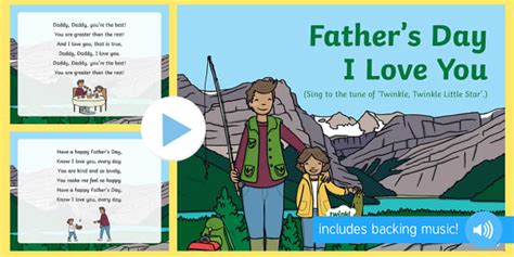 Father's Day I Love You Song PowerPoint (teacher made)