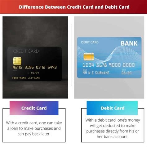 Image result for Credit Card vs Debit Card Difference