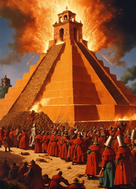 Lexica - Spanish inquisition destroying the pyramid of cholula