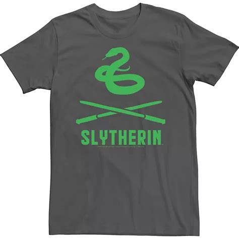 Men's Harry Potter Slytherin Crossed Wands Logo Tee