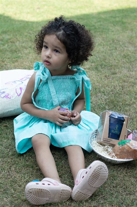 Turquoise Tie Dye Crop Top With Mini Skirt (Girl) – Gulaal