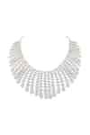 Buy Silver Plated Imitation Diamonds Cubic Zircon Studded Choker ...
