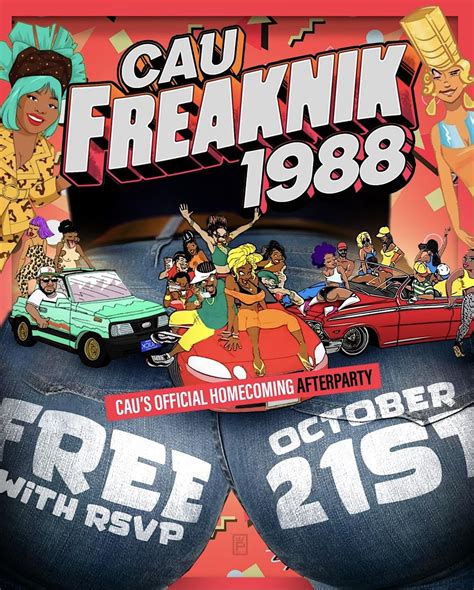 CAU FREAKNIK 1988 PT 2: THE OFFICIAL CAU HOMECOMING AFTER PARTY, 21 ...