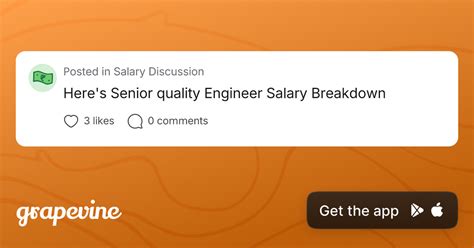Here's Senior quality Engineer Salary Breakdown - Grapevine