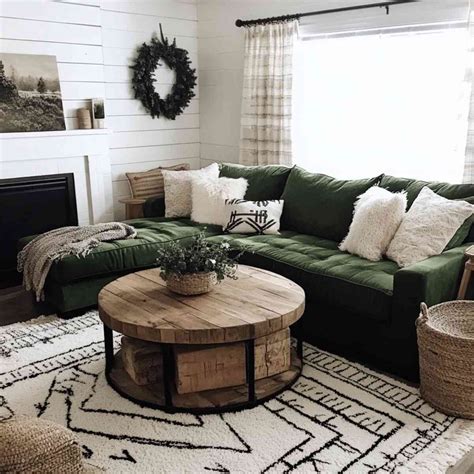 21 Gorgeous Green Couch Living Room Ideas You’ll Love | Green couch ...