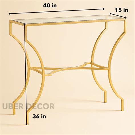 Circa Strata Console Table – Geometric Black Metal Frame | Uber Decor ...