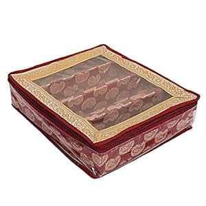 Kuber Industries Exclusive Wooden 4 Rod Bangle Box (Maroon) Set of 1 Pc ...