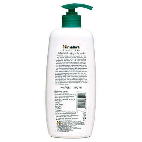 Himalaya Extra Moisturizing Baby Wash 400ml