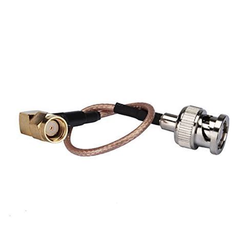 1ft Rf Wire Coaxial Cable Terminal Connector Bnc Male Straight to Rp ...