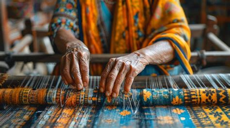 Traditional Weaving Process Image 的图像结果