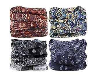 Buy Madhavi Bandana Headwear Magic Scarf for Men and Women (Multicolour ...