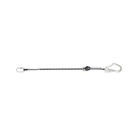 Restraint Kernmantle Rope Adjustable Lanyard with One Side Karabiner ...