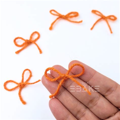 Cute Mini Bows - Orange (Set of 5 pcs) – EBAKE