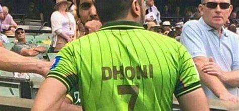 MS Dhonis Name On A Pakistan Cricket Jersey Takes Social Media By Storm