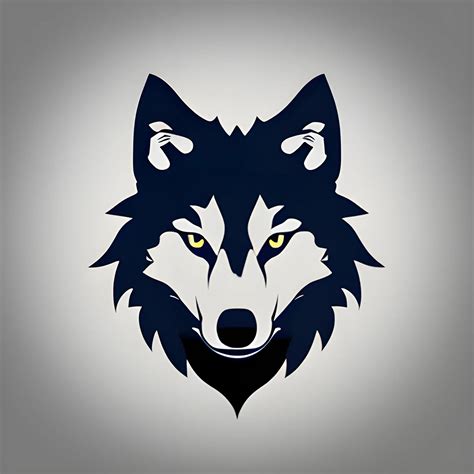 WOLF, company logo, flat clean, simplicity, minimalist, modern, concept ...