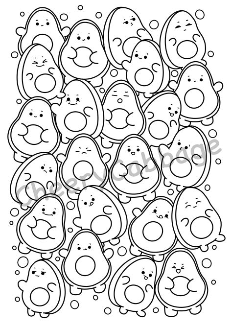 Kawaii Printable Cute Coloring Pages | dev.onallcylinders.com