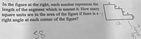 Solved: In the figure at the right, each number represents the length ...