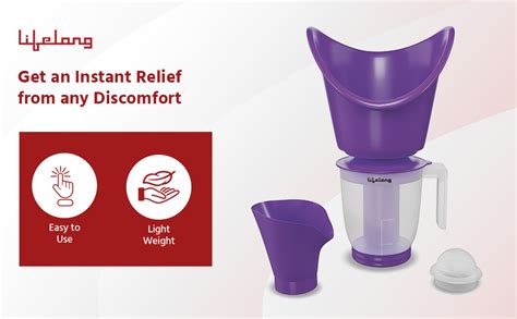 Lifelong LLS63 Face, Nose and Cough Steamer|3 in 1 Plastic Steam ...