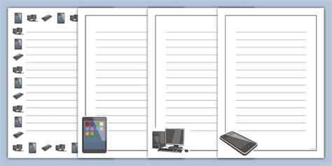 KS1 Computing Full Page Borders (Portrait) (teacher made)