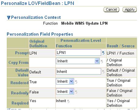 Oracle MWA Personalization « Learn Oracle