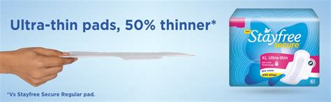 Buy Stayfree Secure XL (Pack of 40) Ultra Thin Dry Cover Sanitary Pads ...