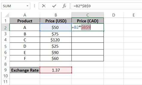 Image result for Excel Absolute Reference to Table Column