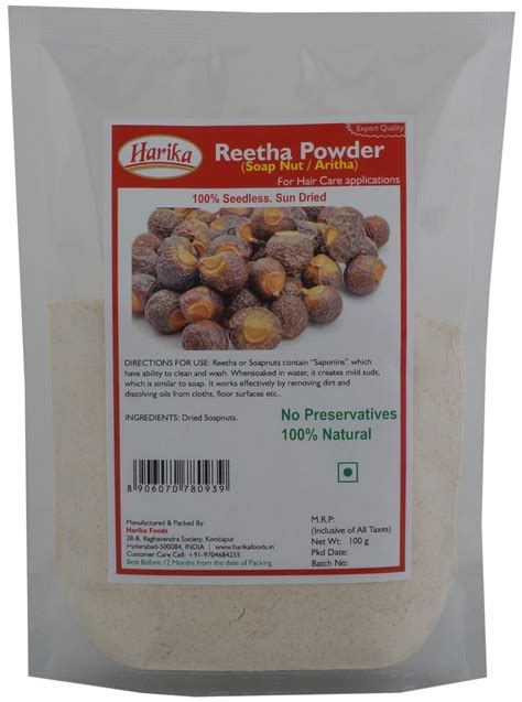 Buy Reetha Powder (Seedless & Sun Dried) - 100g Online at Low Prices in ...