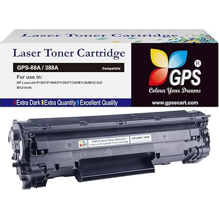 GPS 88A/CC388A Black Laser Toner Cartridge Compatible for HP Laserjet ...